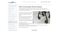 Desktop Screenshot of ada-shower-pans.com