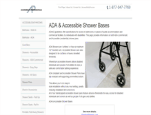 Tablet Screenshot of ada-shower-pans.com